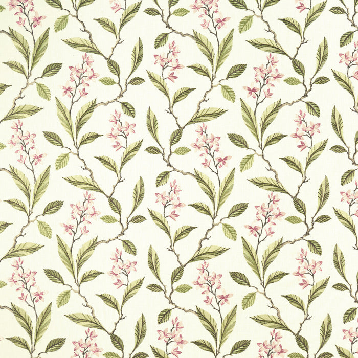 Clarke & Clarke Melrose Pink/Apple Fabric Sample F1008/05.CAC.0