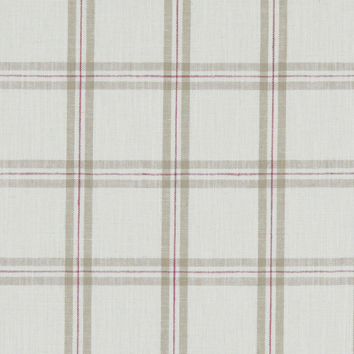 Clarke & Clarke Kelmscott Raspberry/Linen Fabric Sample F1124/06.CAC.0