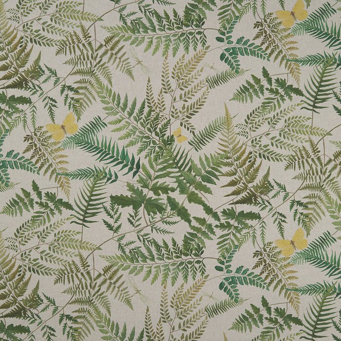 Clarke & Clarke Fern Glade Linen Fabric Sample F1156/01.CAC.0