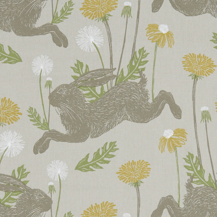 Clarke & Clarke March Hare Linen Fabric Sample F1190/01.CAC.0