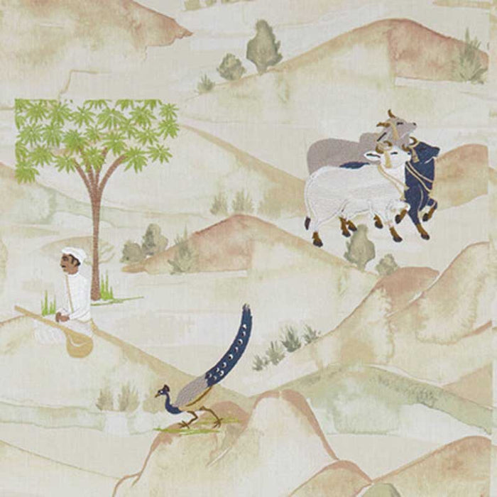 Clarke & Clarke Sahara Denim Fabric Sample F1371/03.CAC.0