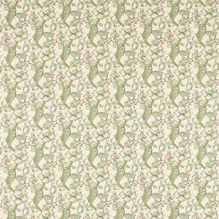 Clarke & Clarke Golden Lily Linen/Blush Fabric Sample F1677/03.CAC.0