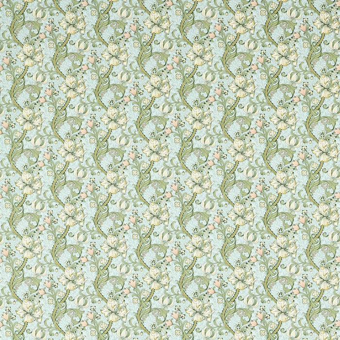 Clarke & Clarke Golden Lily Apple/Blush Fabric Sample F1677/05.CAC.0