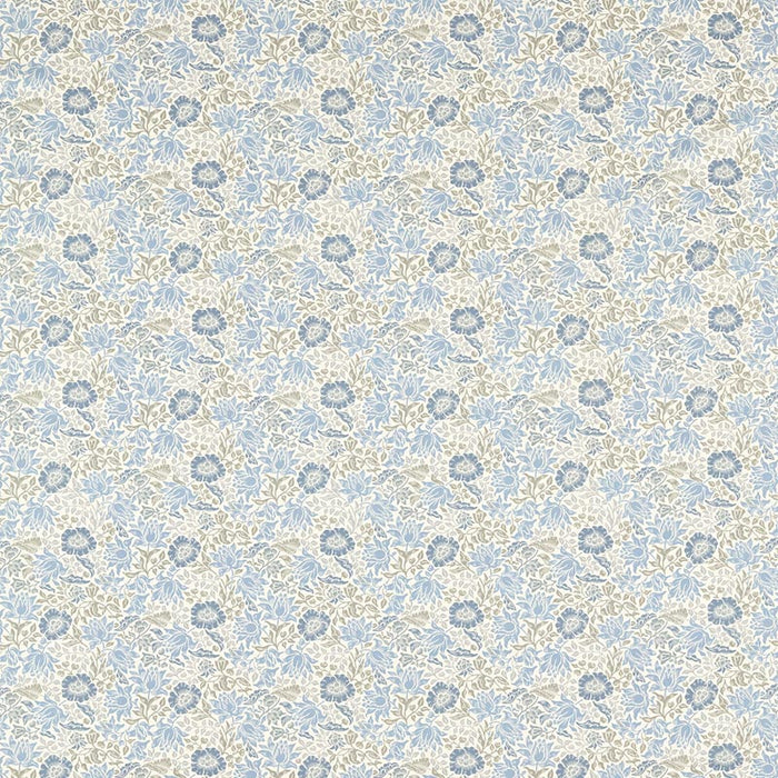 Clarke & Clarke Mallow Denim/Ivory Fabric F1680/03.CAC.0