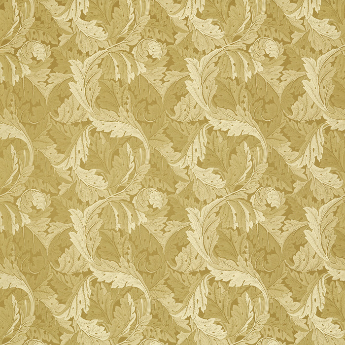 Clarke & Clarke Acanthus Jacquard Gold Fabric Sample F1740/02.CAC.0