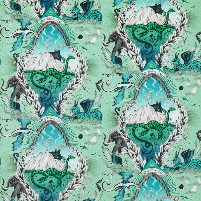 Clarke & Clarke Highlandia Velvet Sage Fabric F1752/03.CAC.0