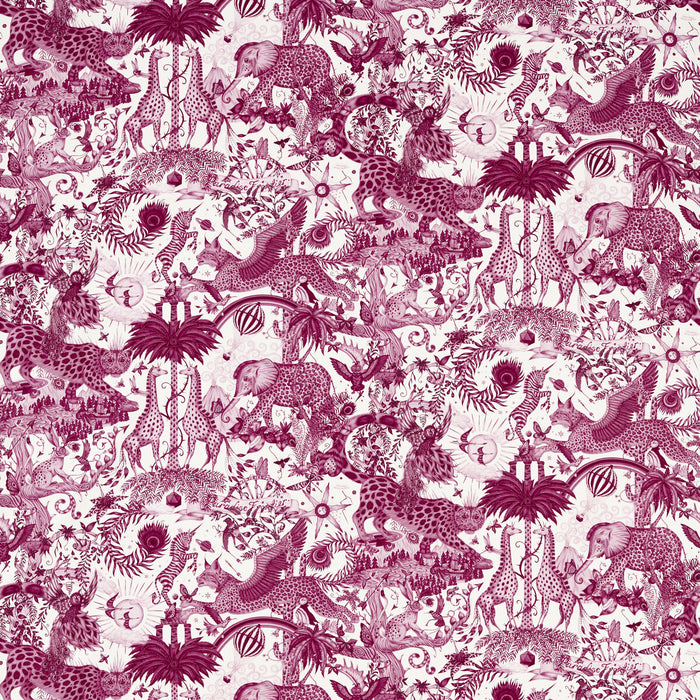 Clarke & Clarke Paradise Lost Pink Fabric F1756/01.CAC.0