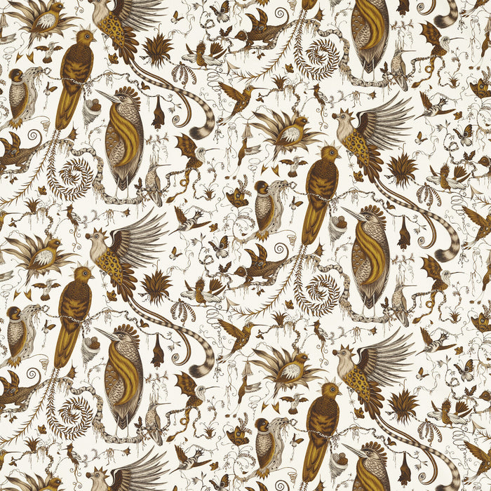Clarke & Clarke Quetzal Gold Fabric Sample F1758/02.CAC.0