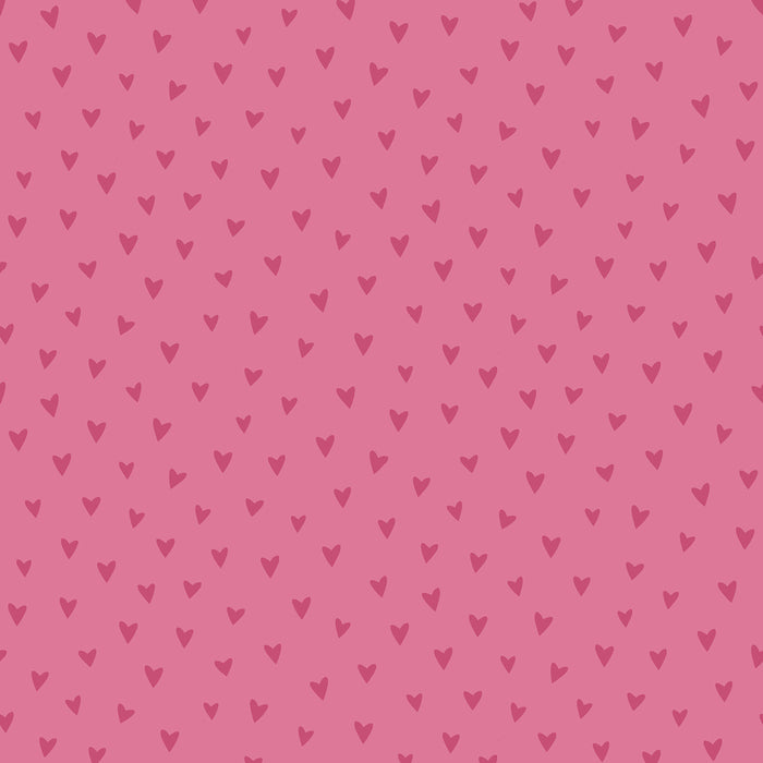 Seabrook Designs Sparkle Heart Hot Pink Glitter Wallpaper Sample FA41701