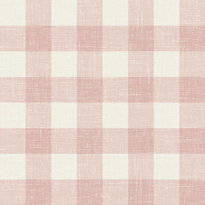 Seabrook Designs Bebe Gingham Rustic Rouge Wallpaper Sample FC62301