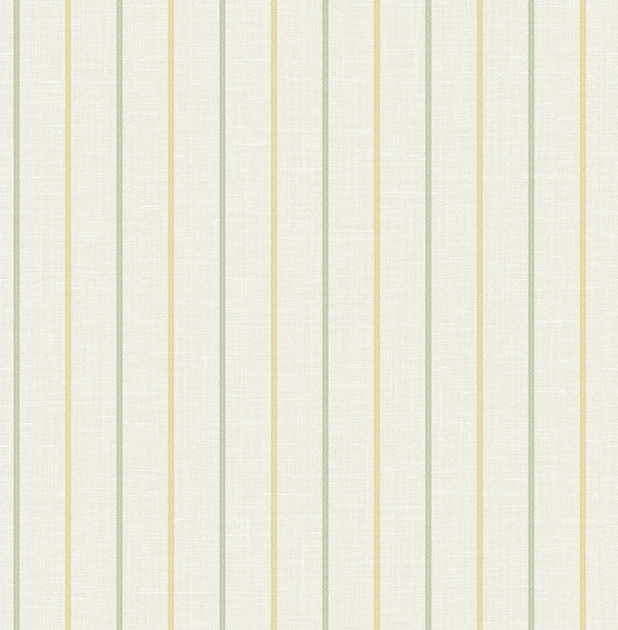 Seabrook Designs Andree Stripe Dandelion & Pomme Wallpaper Sample FC62504