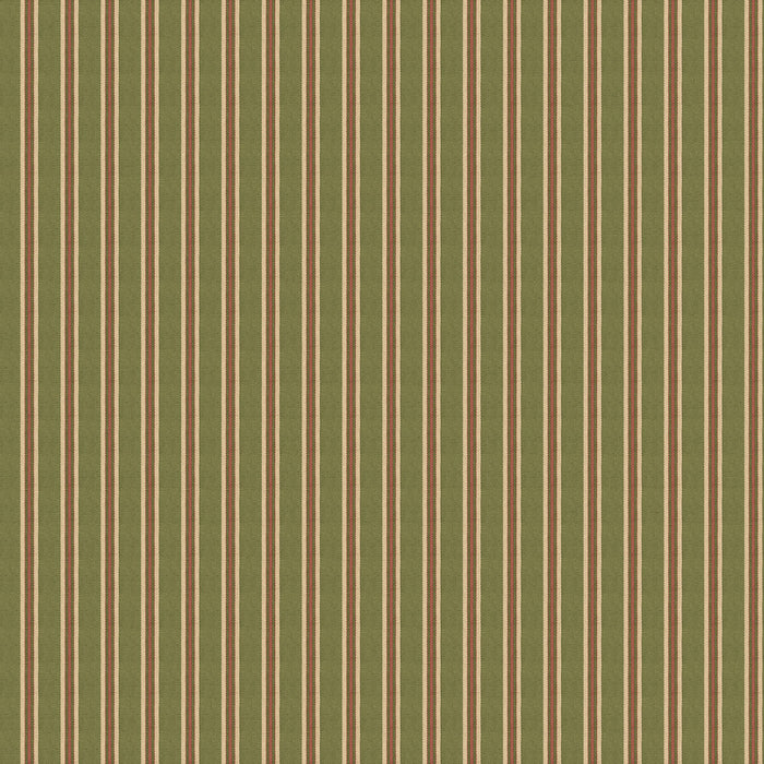 Mulberry Home Somerton Stripe Green Wallpaper Sample FG109.S101.0
