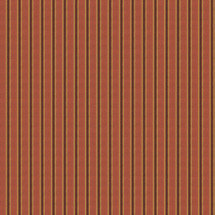 Mulberry Home Somerton Stripe Russet Wallpaper Sample FG109.V55.0