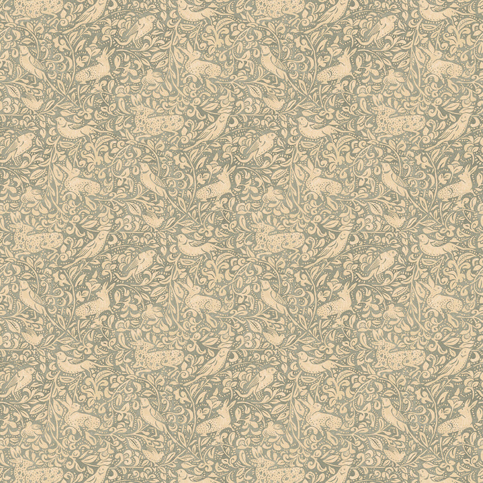 Mulberry Home Hedgerow Soft Teal Wallpaper Sample FG110.R41.0
