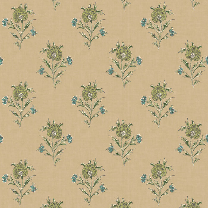Mulberry Home Somerton Emerald Wallpaper Sample FG111.S16.0