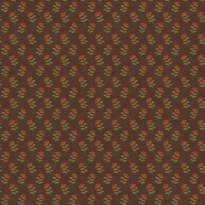 Mulberry Home Mulberry Sprig Espresso Wallpaper Sample FG113.K74.0