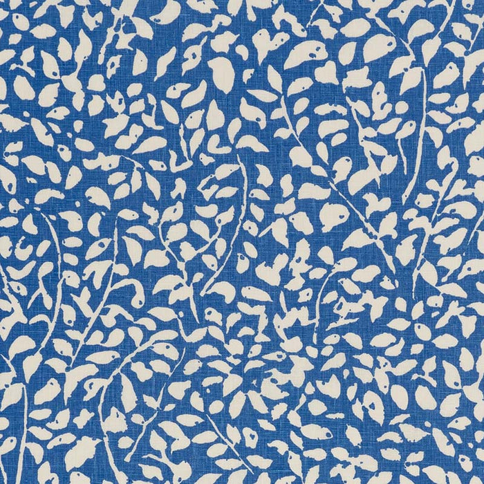 China Seas Foliage Reverse China Blue Fabric 3135-40