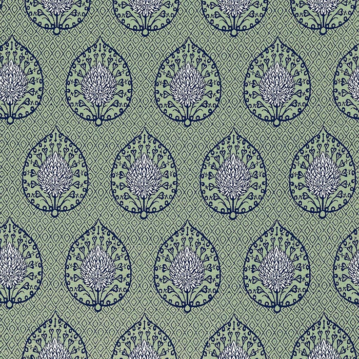 Gaston Y Daniela Palmeta Fondo Verde Fabric GDT5692.002.0