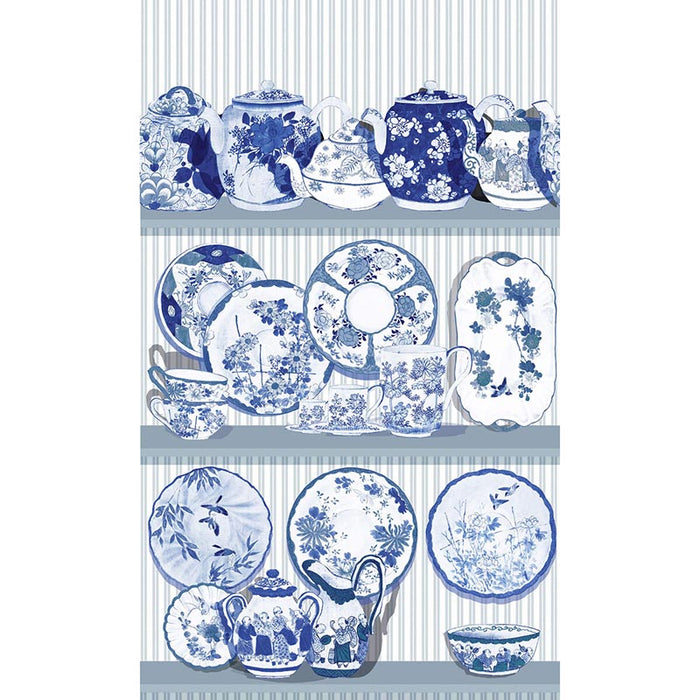 Gaston Y Daniela Tea Time Azul Wallpaper GDW5769.002.0