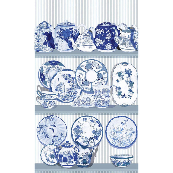 Gaston Y Daniela Tea Time Azul Wallpaper Sample GDW5769.002.0