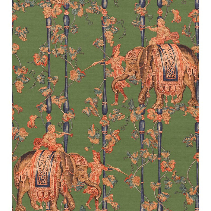Gaston Y Daniela Elefantes Verde Wallpaper Sample GDW5772.004.0