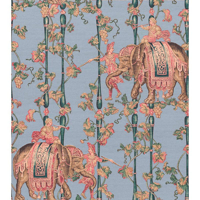 Gaston Y Daniela Elefantes Azul Claro Wallpaper Sample GDW5772.005.0