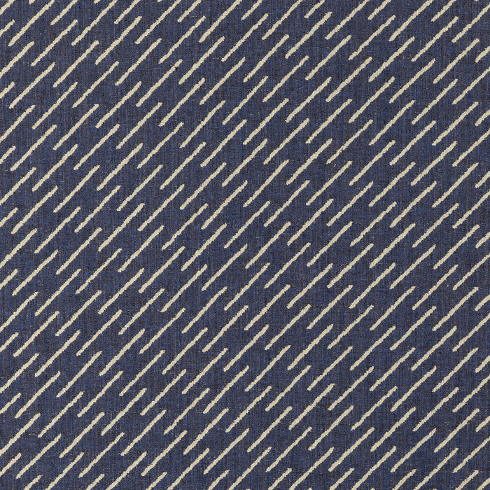Lee Jofa Modern Esker Weave Navy/Cream Fabric Sample GWF-3759.501.0