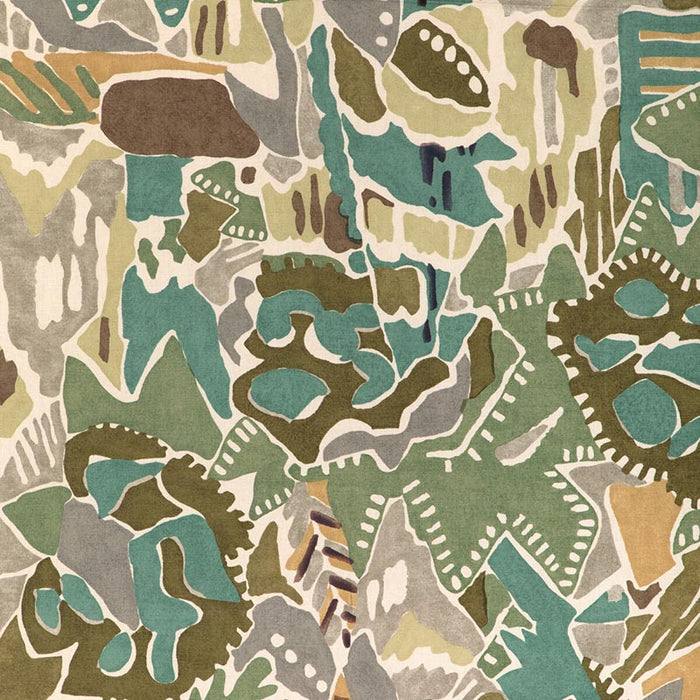 Lee Jofa Modern Chrystie Print Moss/Fog Fabric GWF-3804.311.0