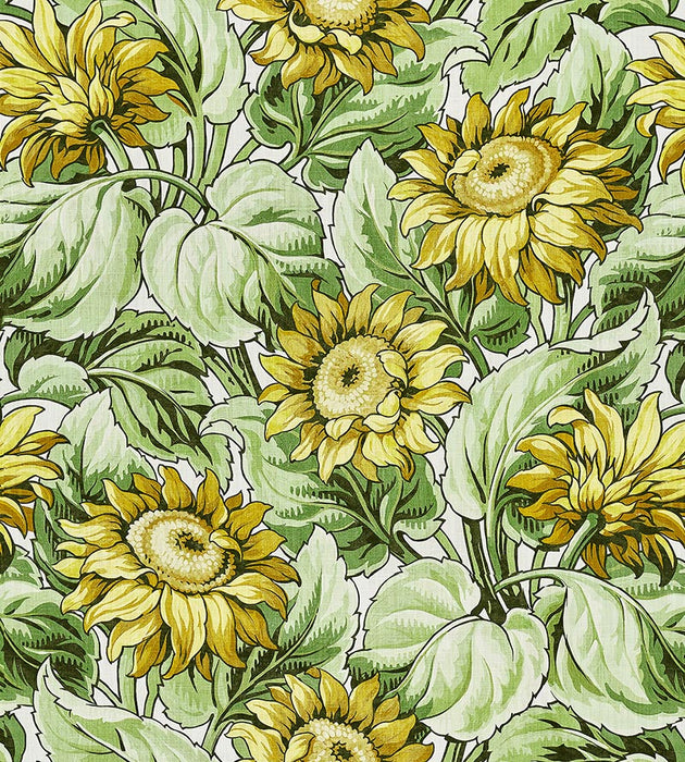 Grey Watkins Sunflower Print Harvest Fabric GW166310001