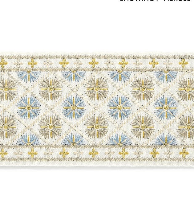 Grey Watkins Hansel Embroidered Tape Seaside Fabric GWT33290002