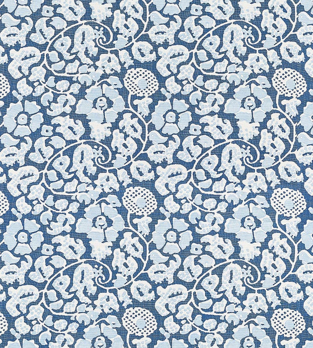 Grey Watkins Maiden Floral Denim Fabric GW166290003