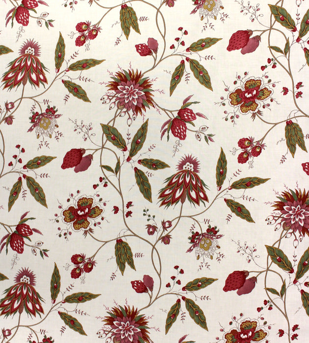 Tassinari & Chatel Fraises Sauvages Multi On Cream Fabric Sample H016190001