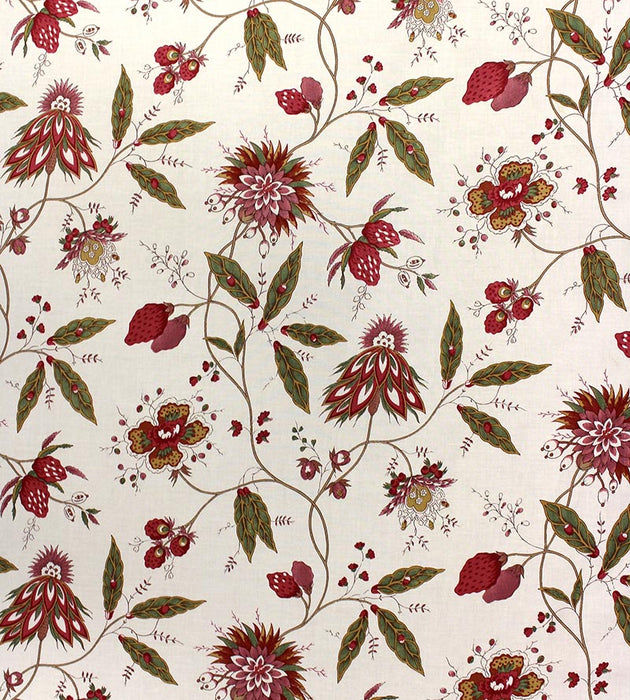 Tassinari & Chatel Fraises Sauvages Multi On Cream Fabric H016190001