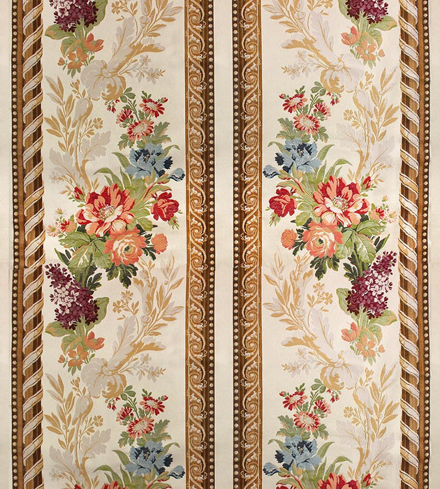 Tassinari & Chatel Maurepas Border Multi On Ivory Fabric H016730001