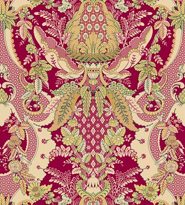 Scalamandre Maintenon Flamboyant Fabric Sample H017020001