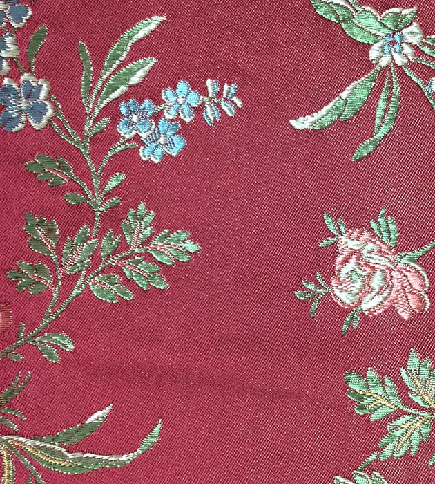 Lelievre Albatros Lampas Red Fabric Sample H040200001