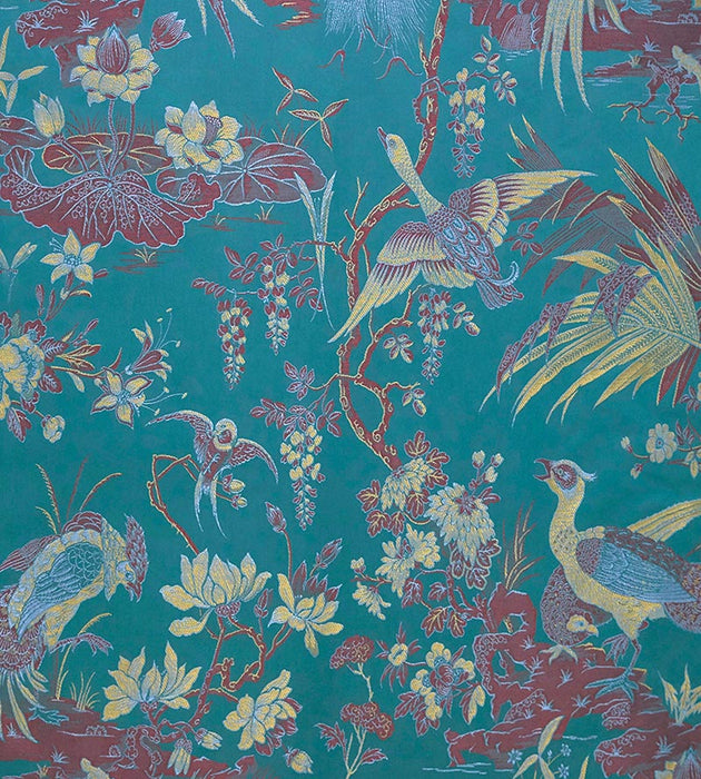 Lelievre La Parade Des Oiseaux Paon Fabric Sample H042530001
