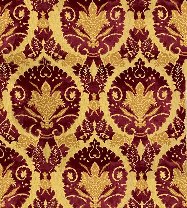 Lelievre Ravenne Velvet Rubis Fabric Sample H006470002