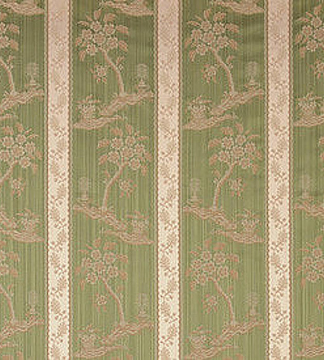 Lelievre Lampas Sanary Vert Fabric H040290002