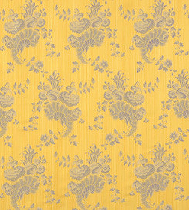 Lelievre Lampas Surcouf Or Bleu Fabric H040300002