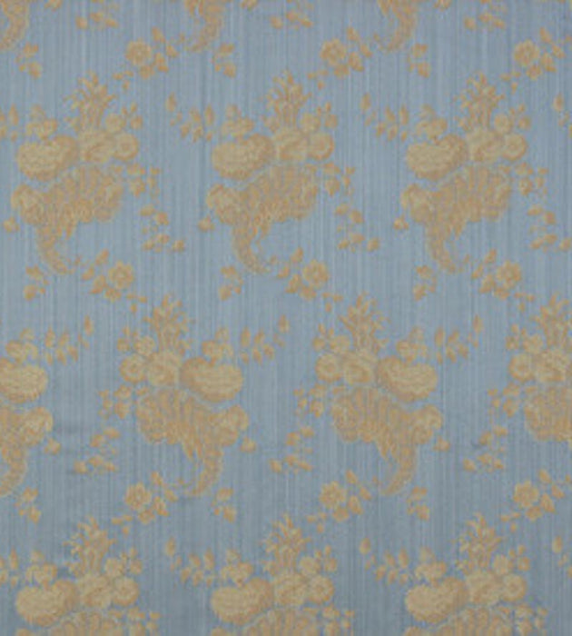 Lelievre Lampas Surcouf Bleu Fabric Sample H040300003