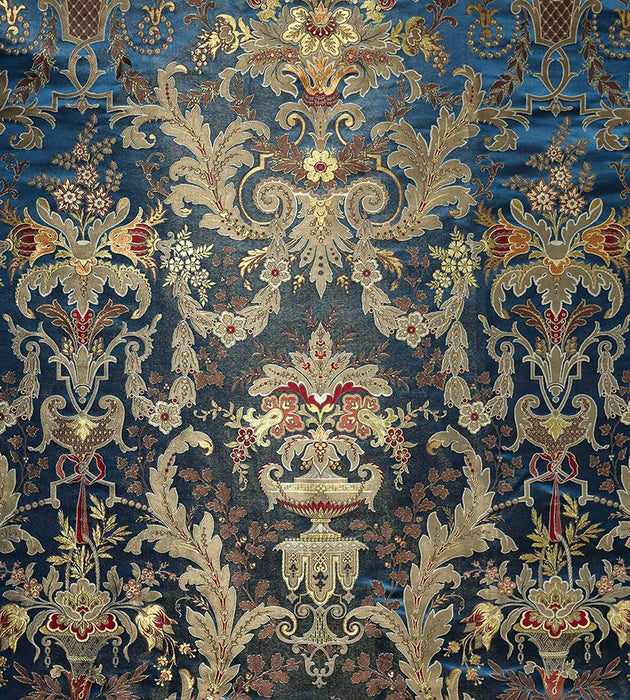 Tassinari & Chatel Verdi Brocart Saphir Fabric H016840004