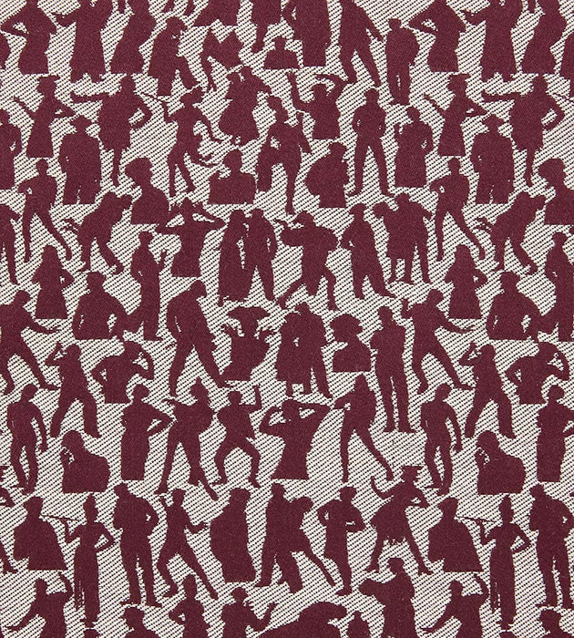 Jean Paul Gaultier Silhouettes Bordeaux Fabric H034920004