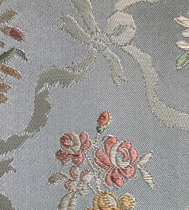 Lelievre Lampas Romance Bleu Fabric Sample H040170004