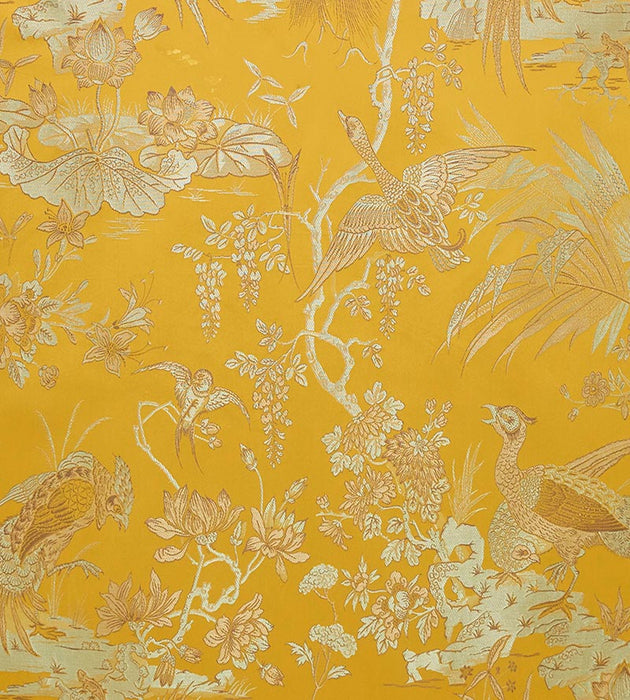 Lelievre La Parade Des Oiseaux Or Fabric H042530004