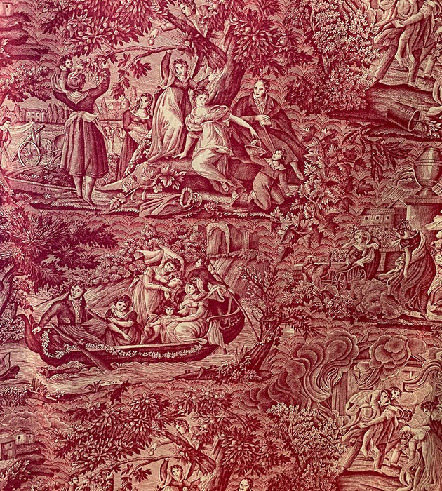 Lelievre Les Quatre Elements Rouge Fabric Sample H059110004