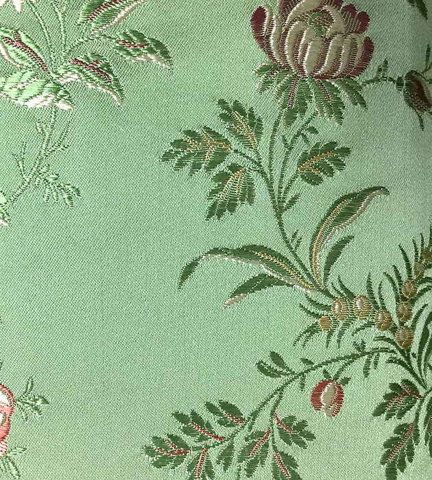 Lelievre Albatros Lampas Green Fabric Sample H040200005