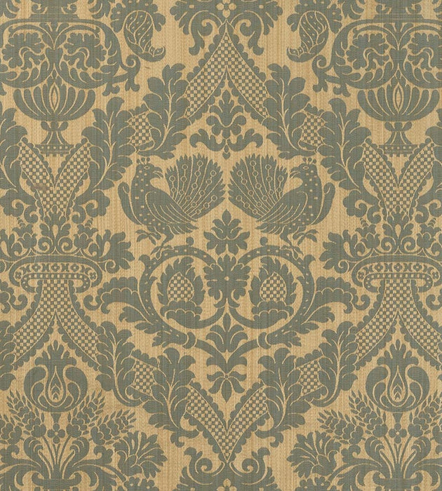 Lelievre Damas Tanlay Beige/Bleu Fabric Sample H041270005
