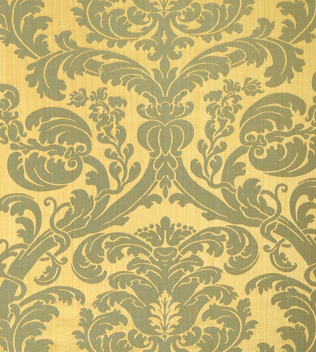 Lelievre Tournelle Damask Or/Bleu Fabric H041280005