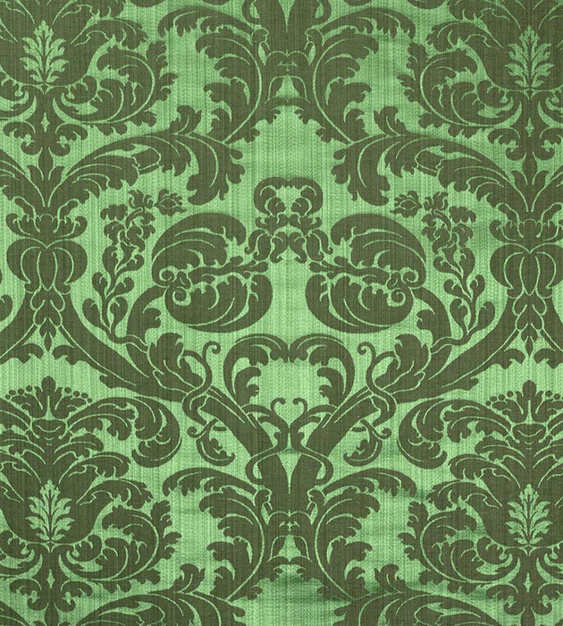 Lelievre Tournelle Damask Emeraude Fabric H041280007